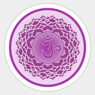 The Purple Haze of the Crown Chakra- Yellow Sticker